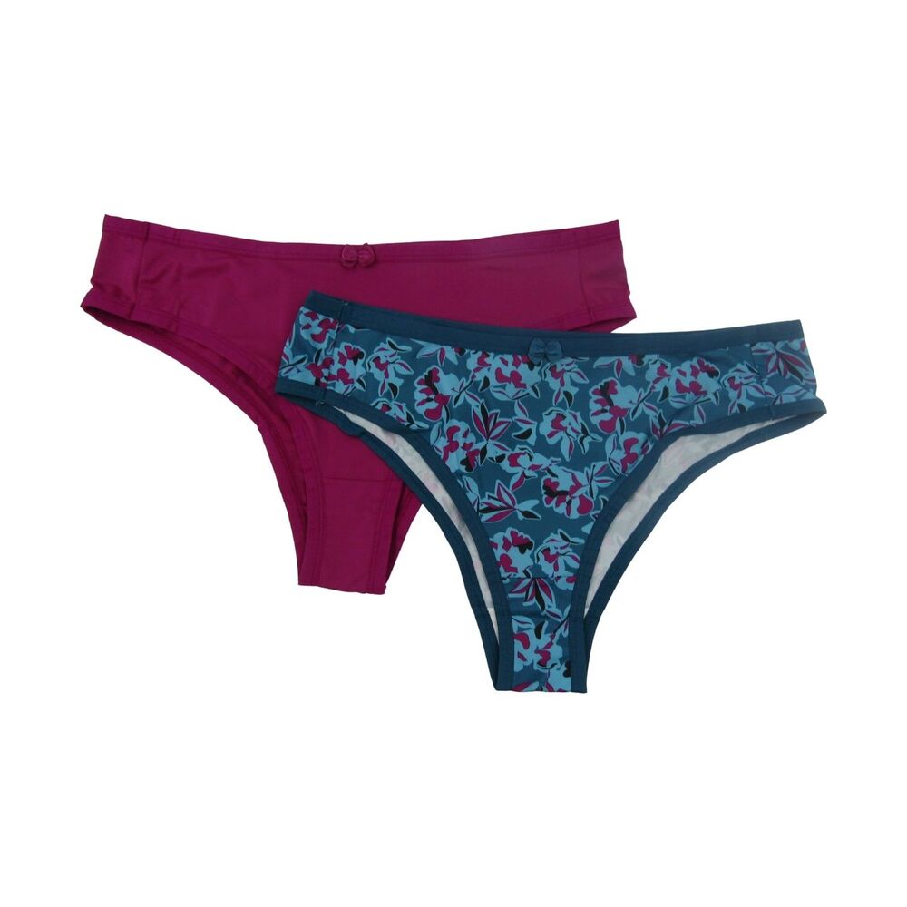 Hanes Women's Microfiber Cheeky Panties (2 Pairs) - Large (7)